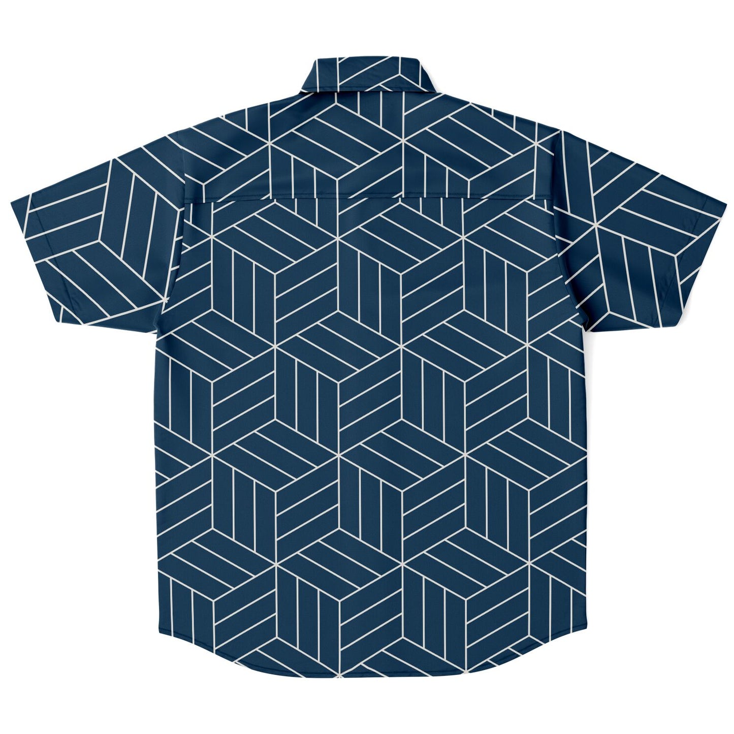 Japanese Geometric Box Striped Button Up Shirt | One Percent