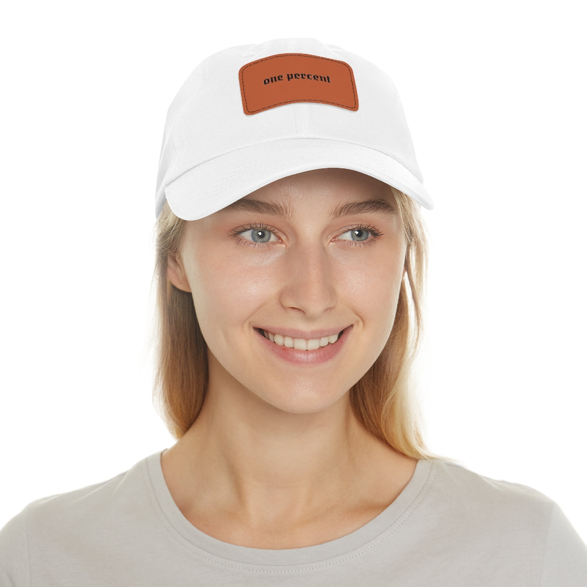 One Percent | Dad Hat with Leather Patch