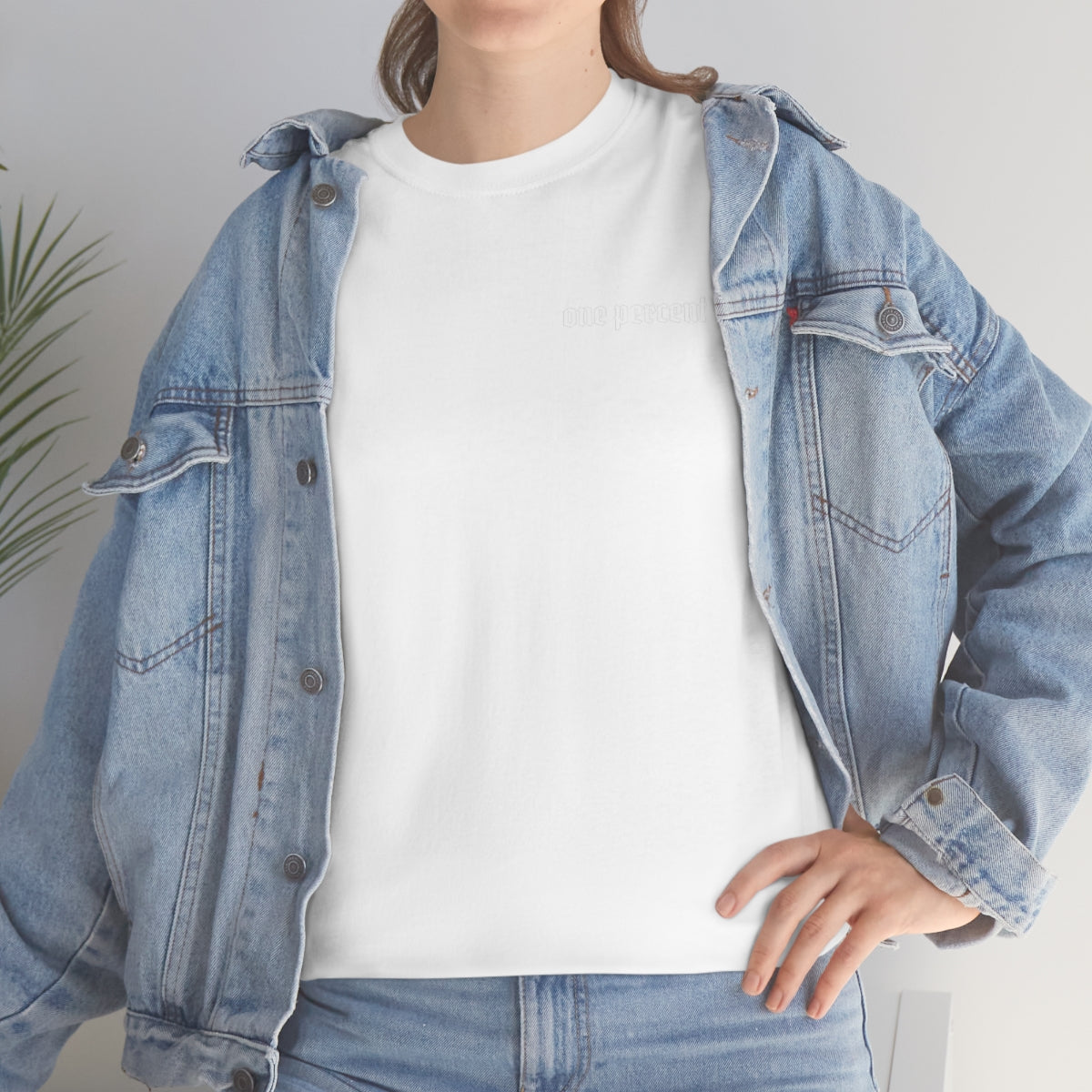 One Percent Black Standard Unisex Heavy Cotton Tee