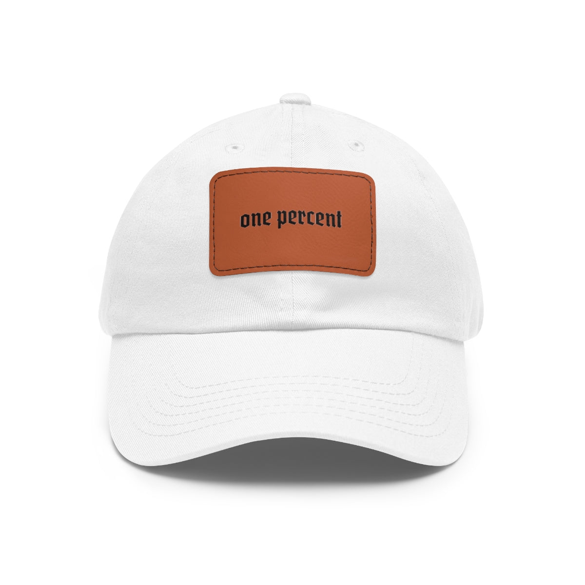 One Percent | Dad Hat with Leather Patch