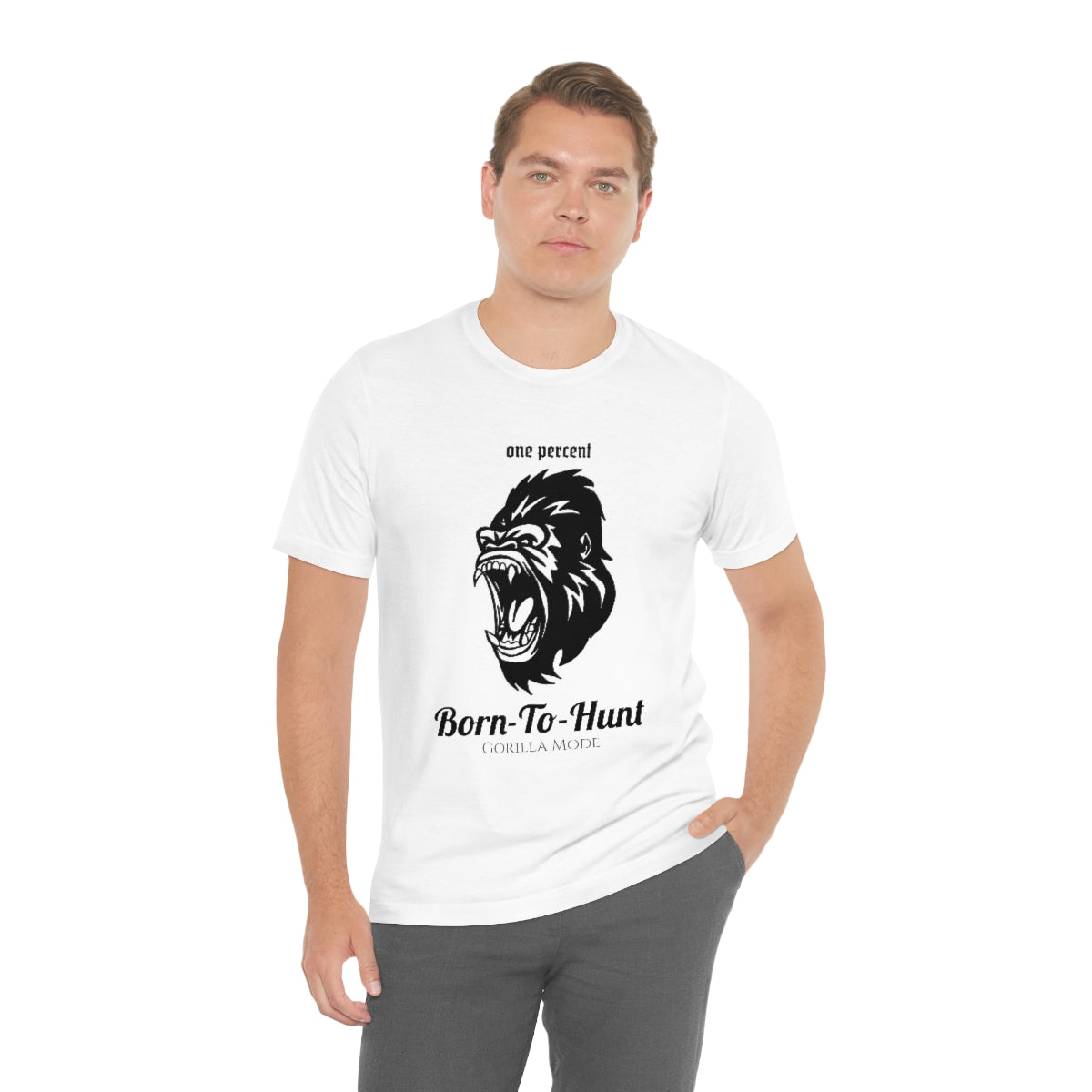 Born to Hunt Gorilla Unisex Jersey Short Sleeve Tee | One Percent
