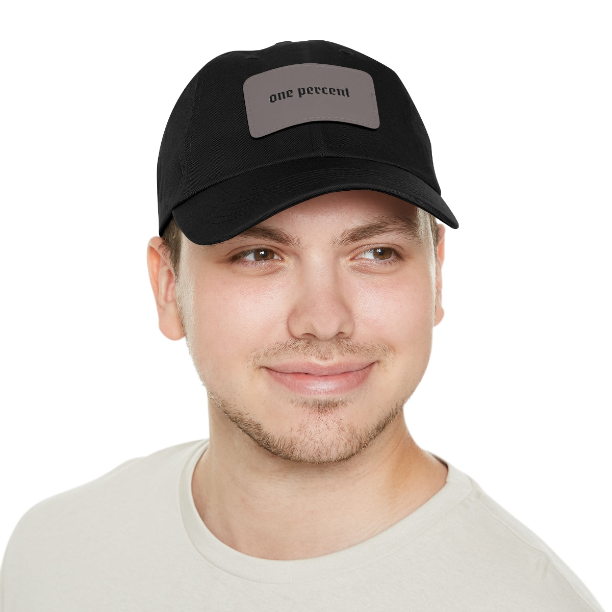 One Percent | Dad Hat with Leather Patch