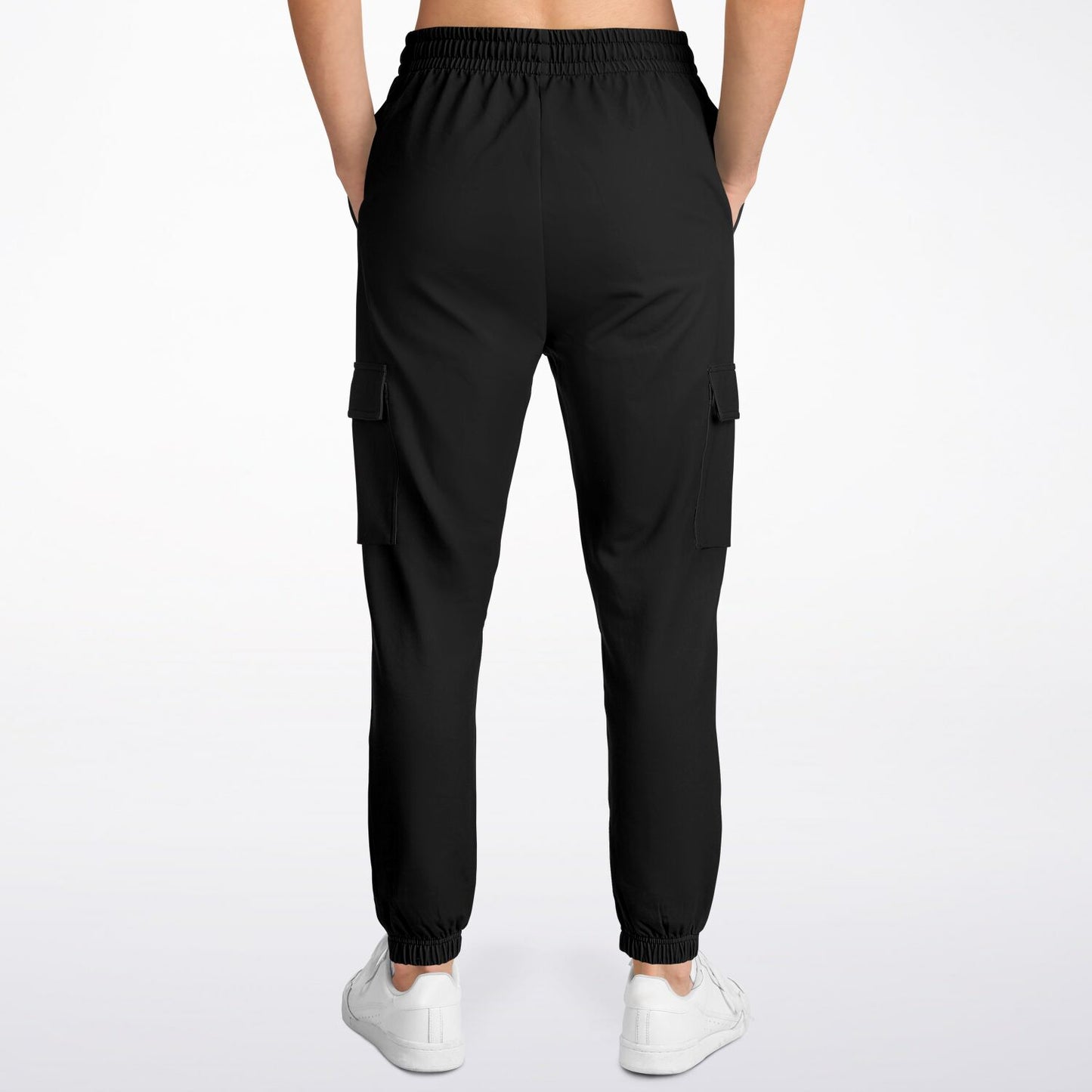 1% Wreath Logo Cargo Black Pants