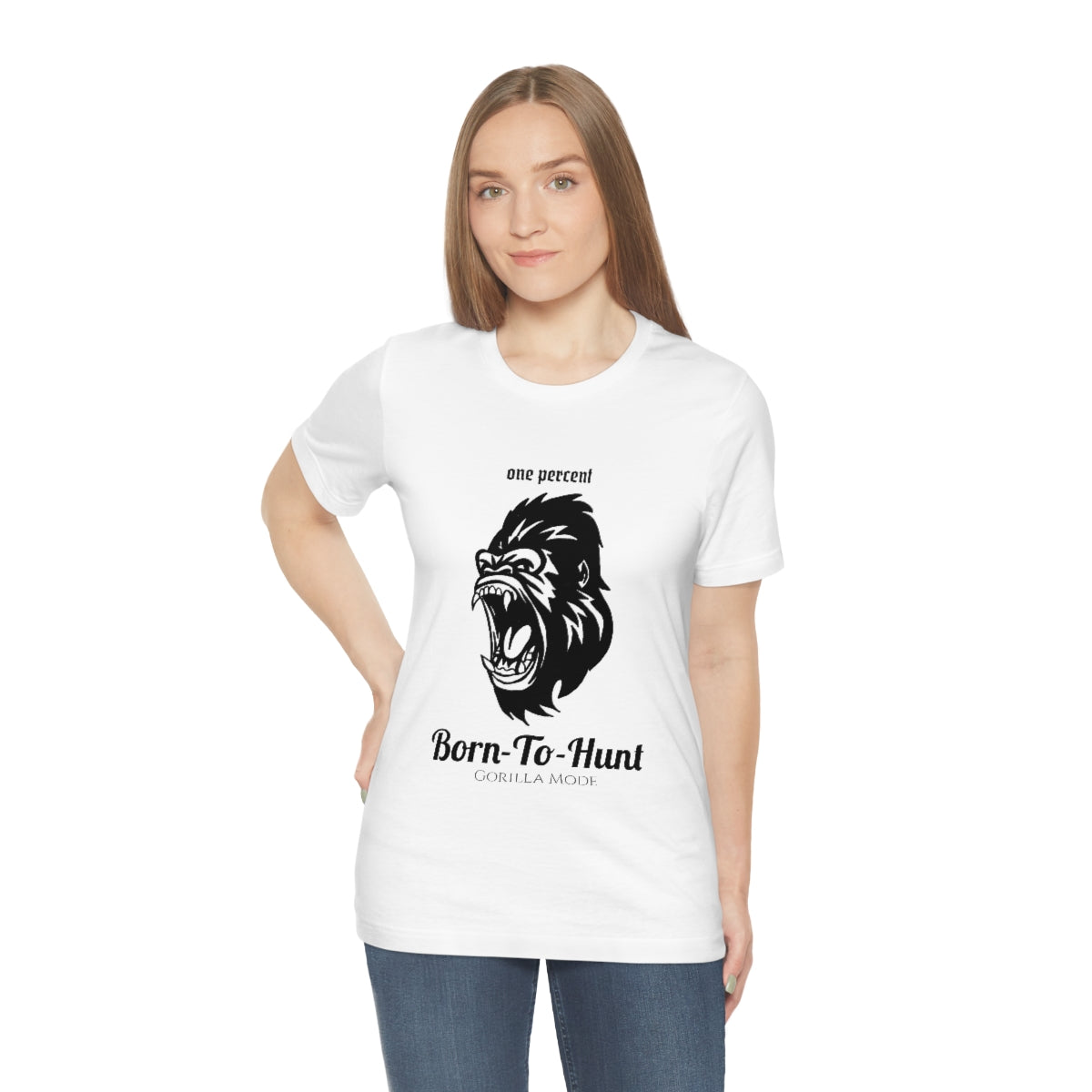 Born to Hunt Gorilla Unisex Jersey Short Sleeve Tee | One Percent