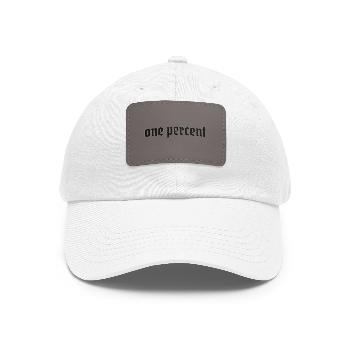 One Percent | Dad Hat with Leather Patch