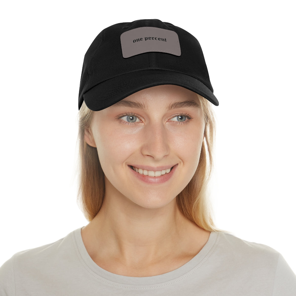 One Percent | Dad Hat with Leather Patch