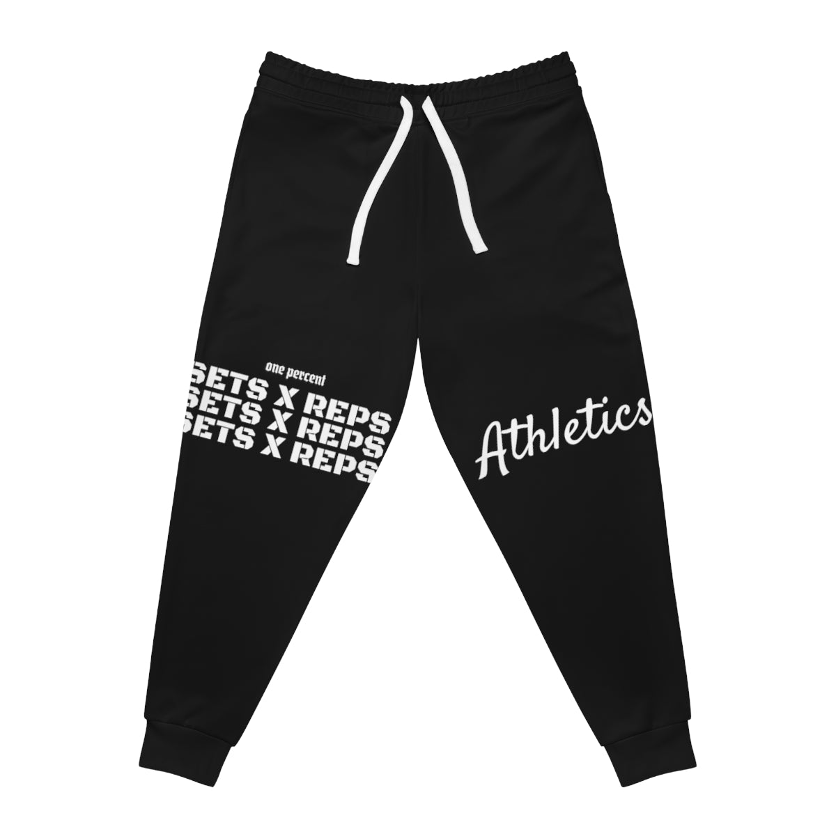 One Percent Unisex Athletics Jogger | Sets X Reps Black Comfortable Soft Fabric