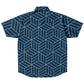 Japanese Geometric Box Striped Button Up Shirt | One Percent