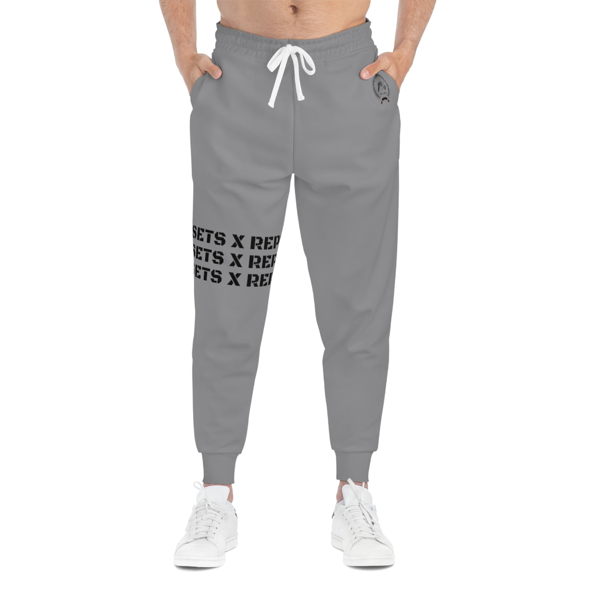 One Percent Unisex Athletic Joggers Sets X Reps Gray Comfortable Fabric