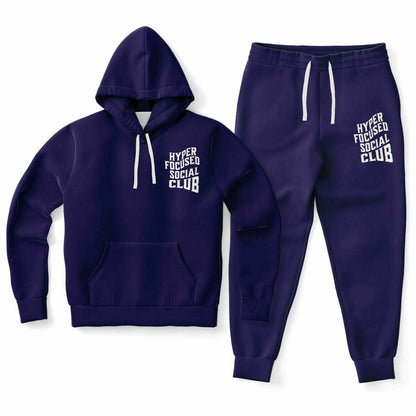 Dark Purple Sweat Suit Hyper Focused Social Club