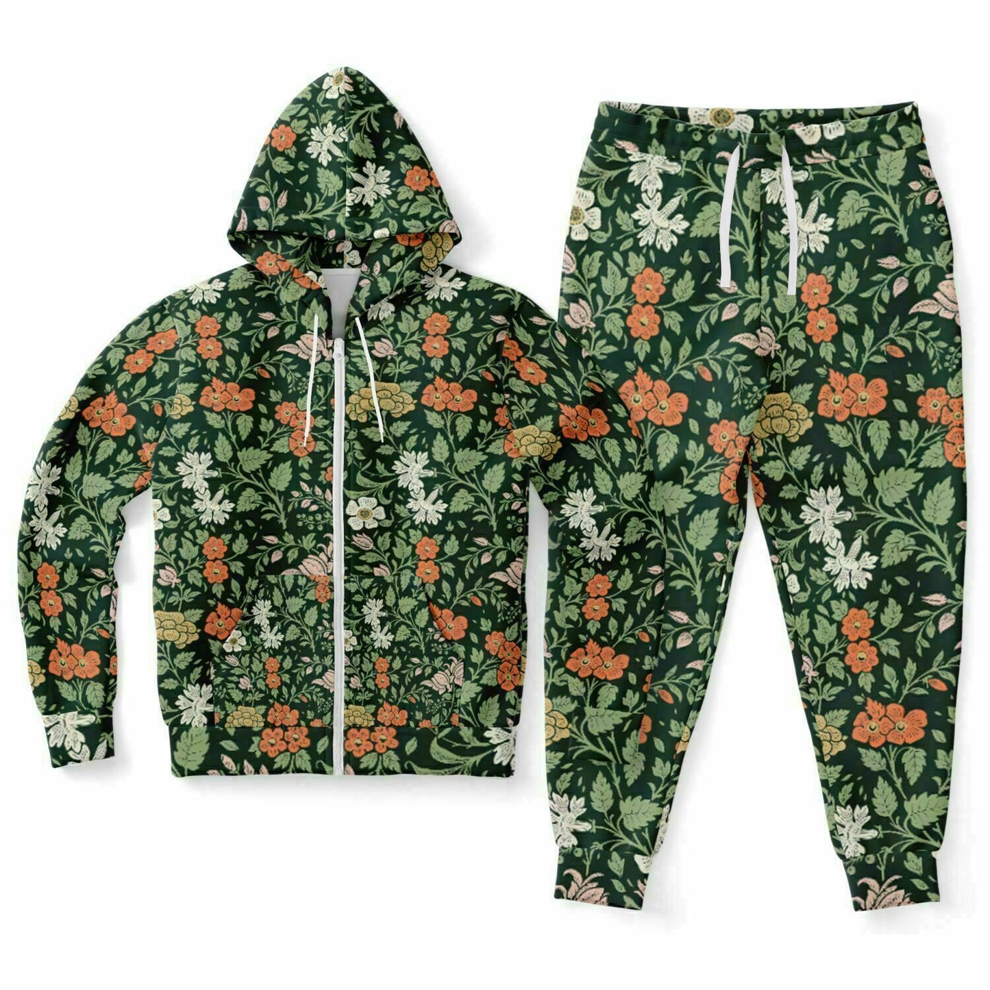 Flower Japanese Pattern Zipper Tracksuit | One Percent