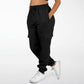 1% Wreath Logo Cargo Black Pants