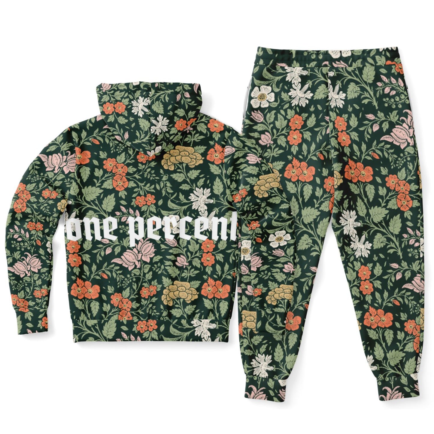 Flower Japanese Pattern Zipper Tracksuit | One Percent