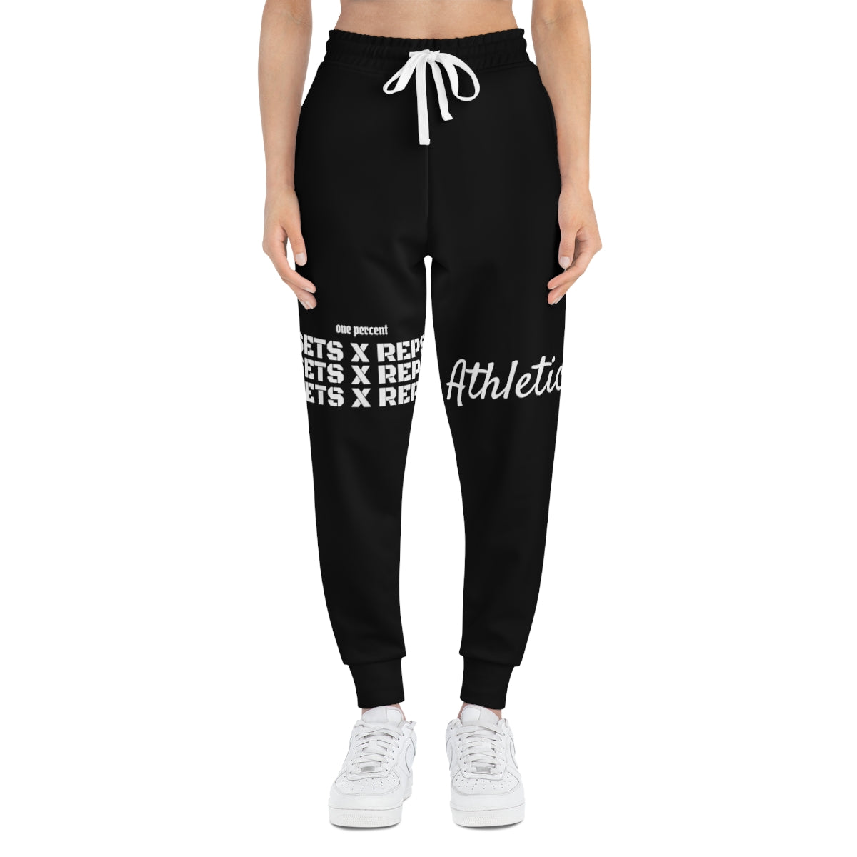 One Percent Unisex Athletics Jogger  | Sets X Reps Black Comfortable Soft Fabric