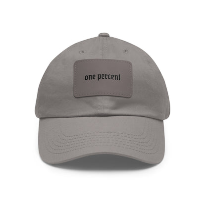 One Percent | Dad Hat with Leather Patch