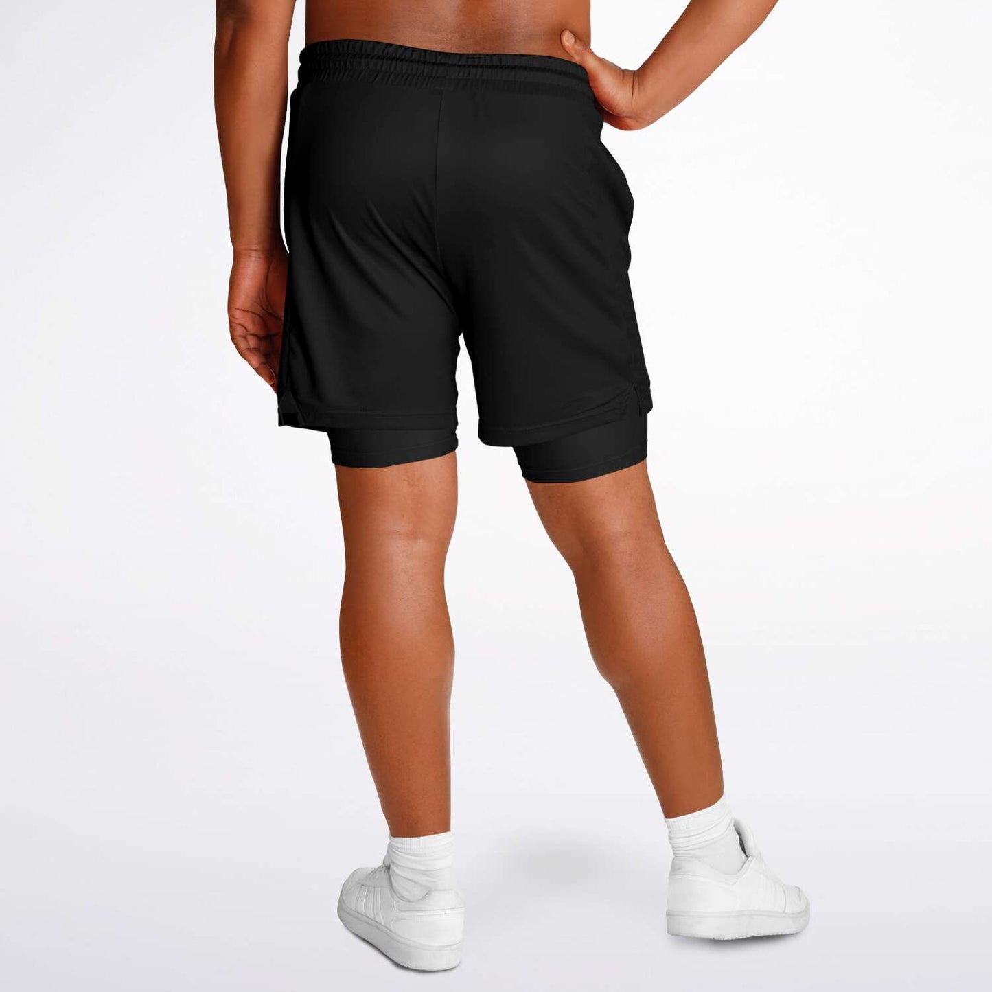 Black Shorts 2 in 1 Mesh Fabric | One Percent