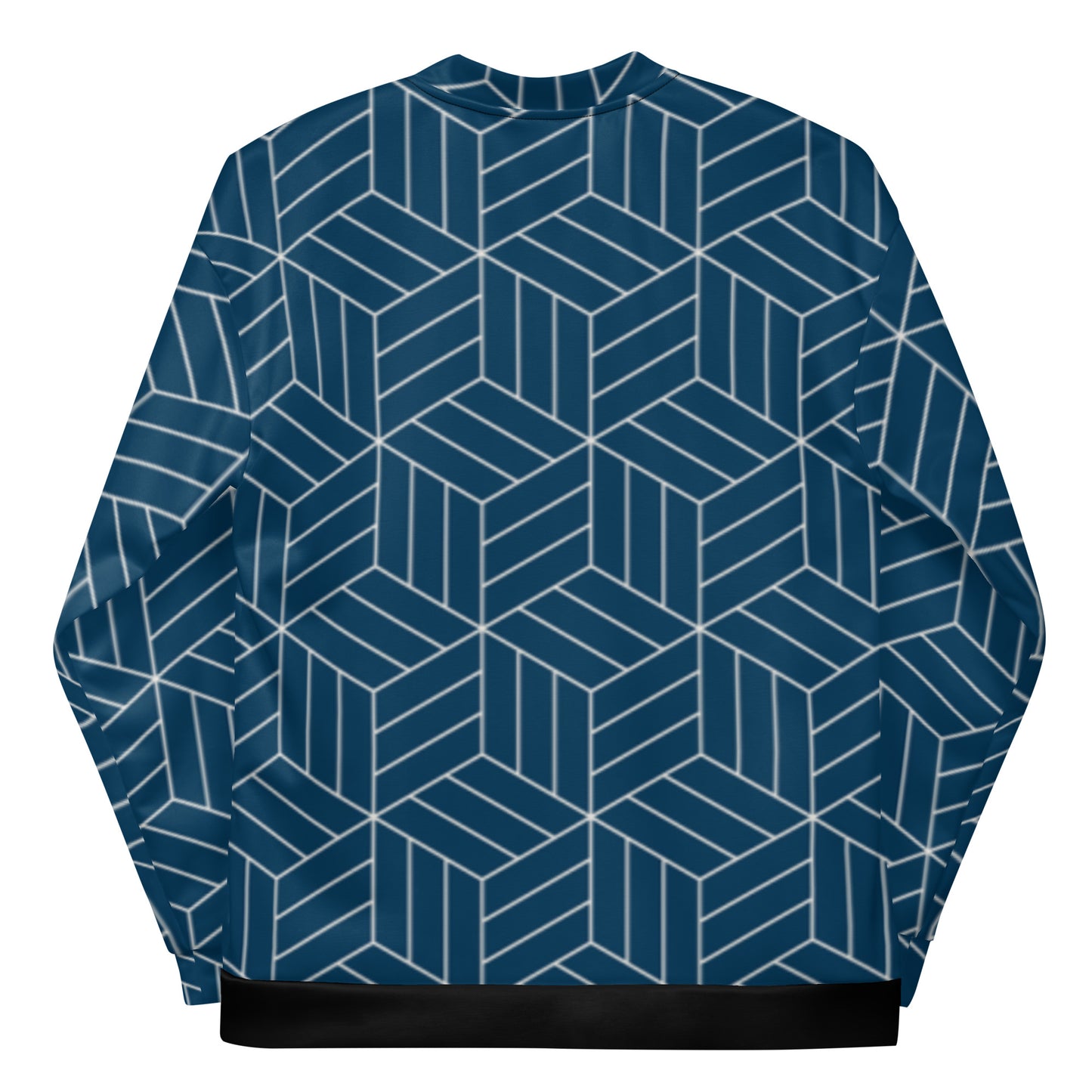 Japanese Geometric Pattern Unisex Bomber Jacket