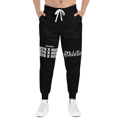 One Percent Unisex Athletics Jogger  | Sets X Reps Black Comfortable Soft Fabric