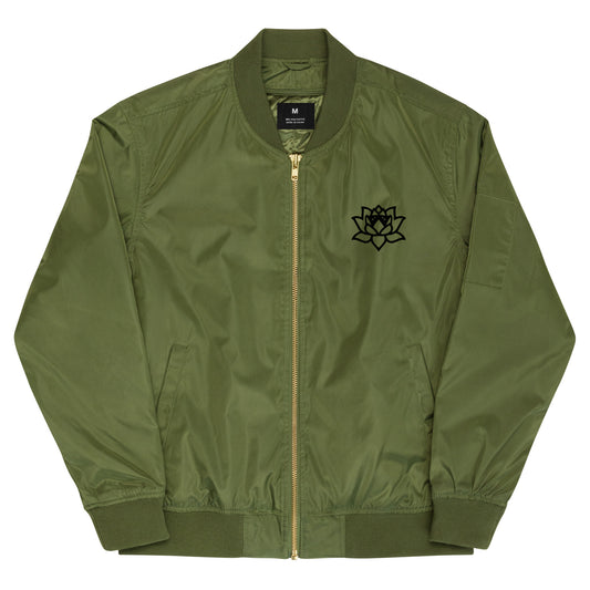 Premium recycled bomber jacket Lotus Flower Style | One Percent