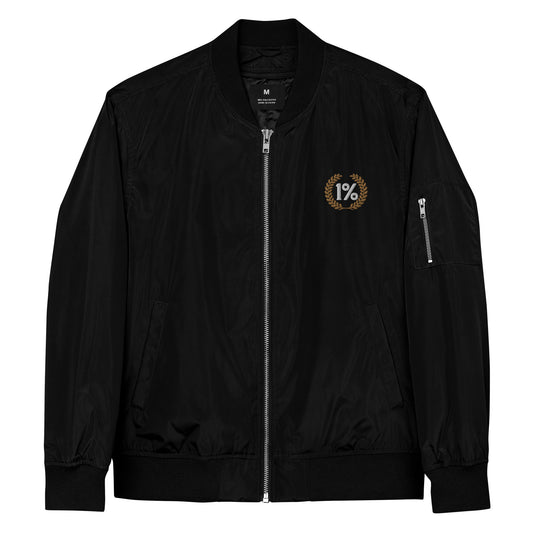 1% Wreath Premium recycled bomber jacket | One Percent