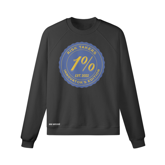 1% Badge Risk Takers | Innovator's Edition Unisex Heavyweight Fleece-lined Sweatshirt