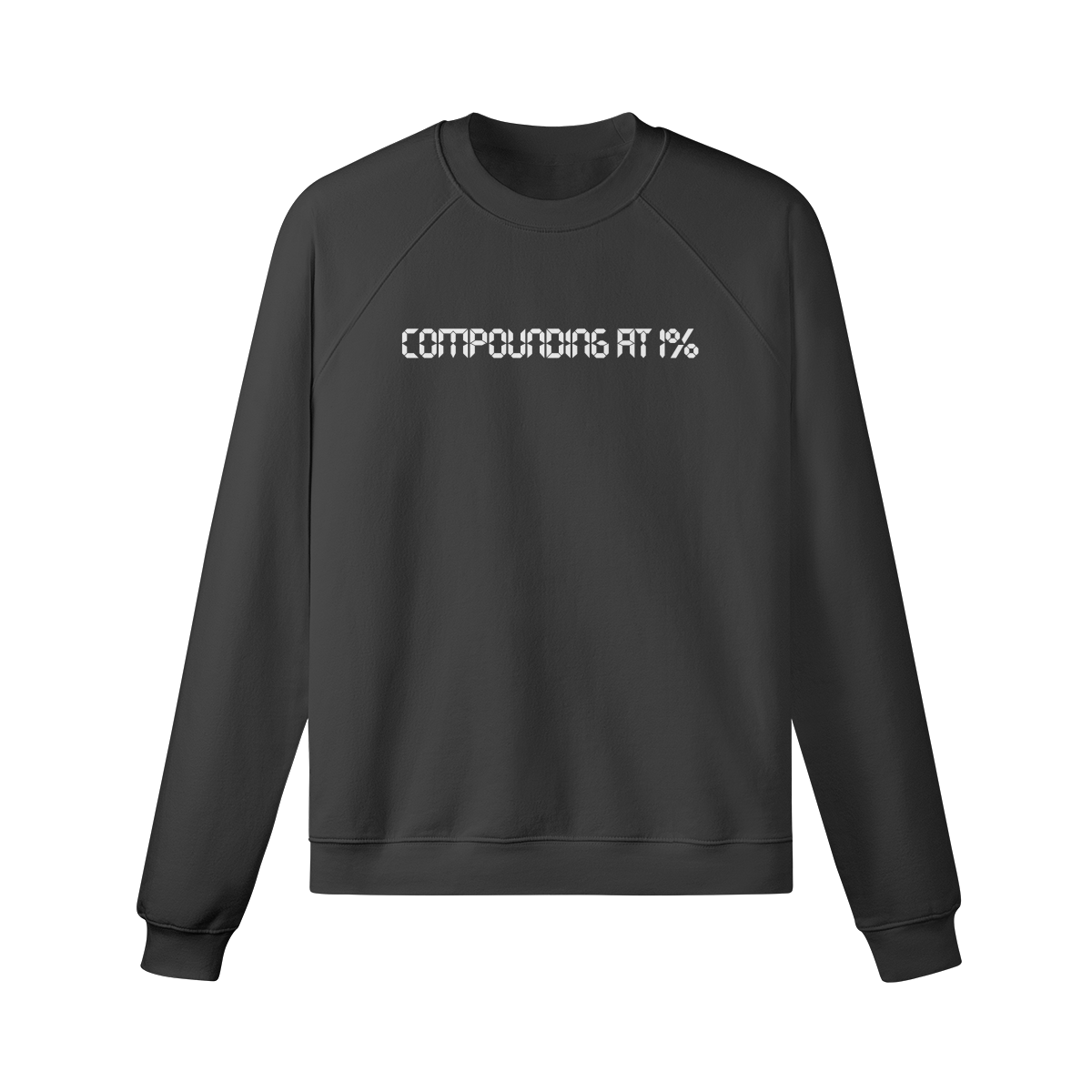 Compounding at 1% Digital Unisex Fleece-lined Sweatshirt