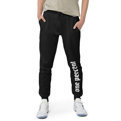 One Percent Unisex fleece sweatpants