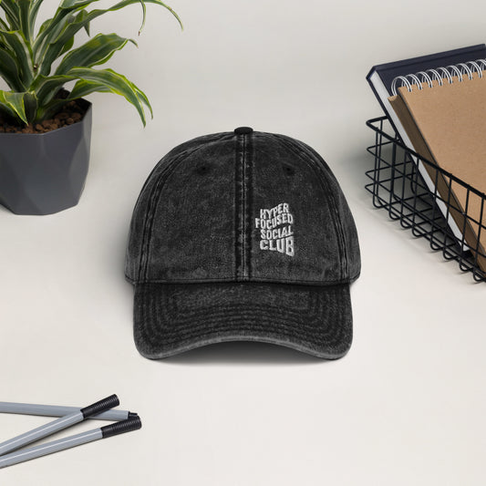 Vintage Cotton Twill Cap | Hyper Focused Social Club